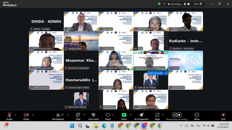 30 Dosen Universitas Muhammadiyah Palopo Ikuti Pelatihan dan Sertifikasi AI Bersertifikat BNSP