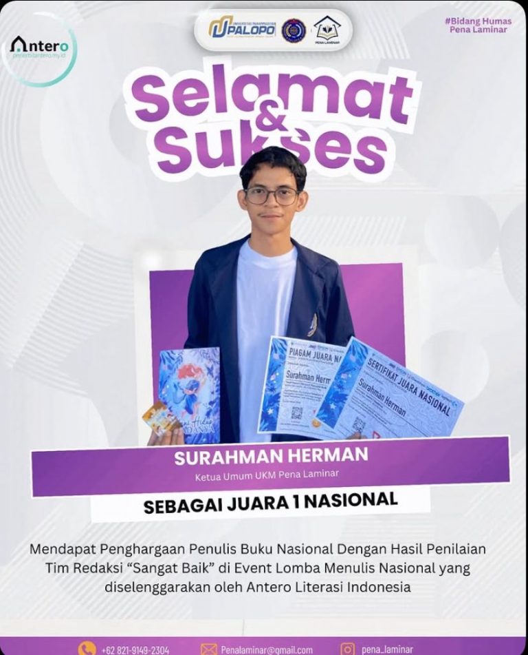 Mahasiswa UMPalopo Sukses Menembus Kompetisi Nasional dan Dunia Literasi
