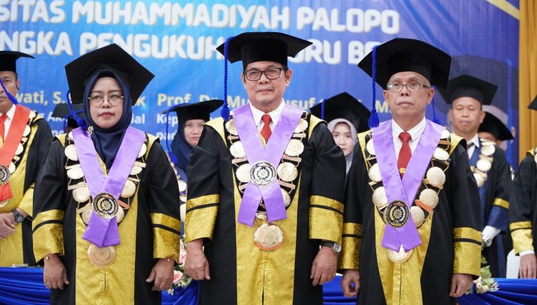 UMPalopo Perkuat Akademik dengan Kukuhkan Dua Guru Besar