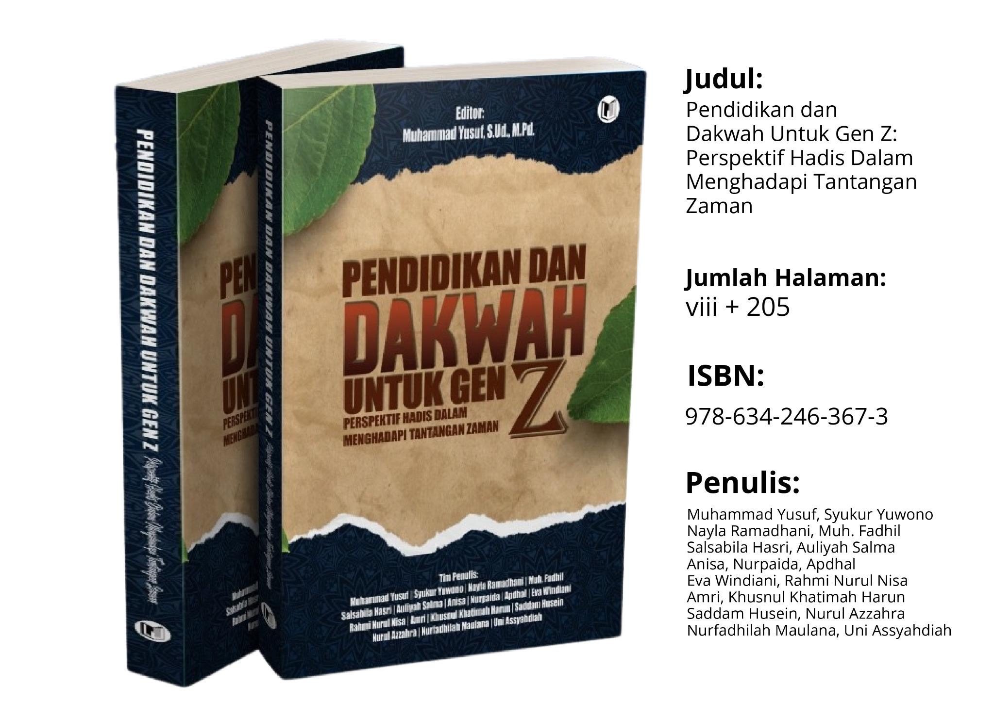 Mahasiswa Prodi PAI UMPalopo Terbitkan Book Chapter “Pendidikan dan Dakwah untuk Gen-Z” Berbasis Perspektif Hadis