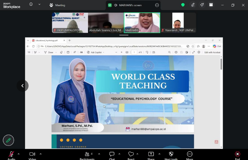 UMPalopo Perluas Jejaring Global: Dosen FKIP UMPalopo Isi International Guest Lecturer di Timor Leste